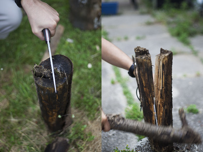 survival knife for batoning technique advice tips