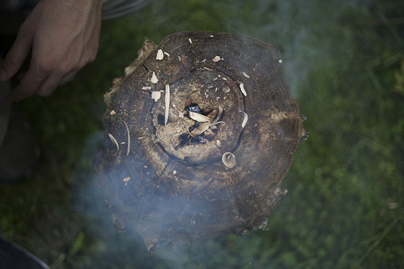 fire making after rain survival