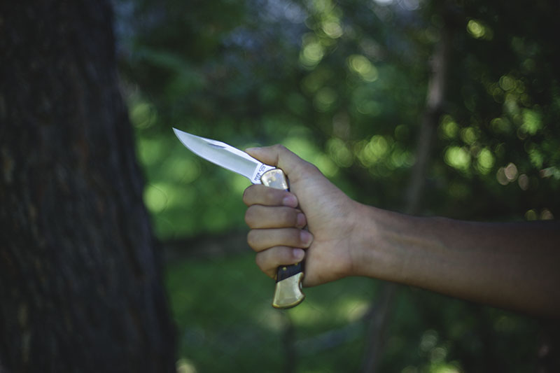 buck110 folding hunter knife review survival blog