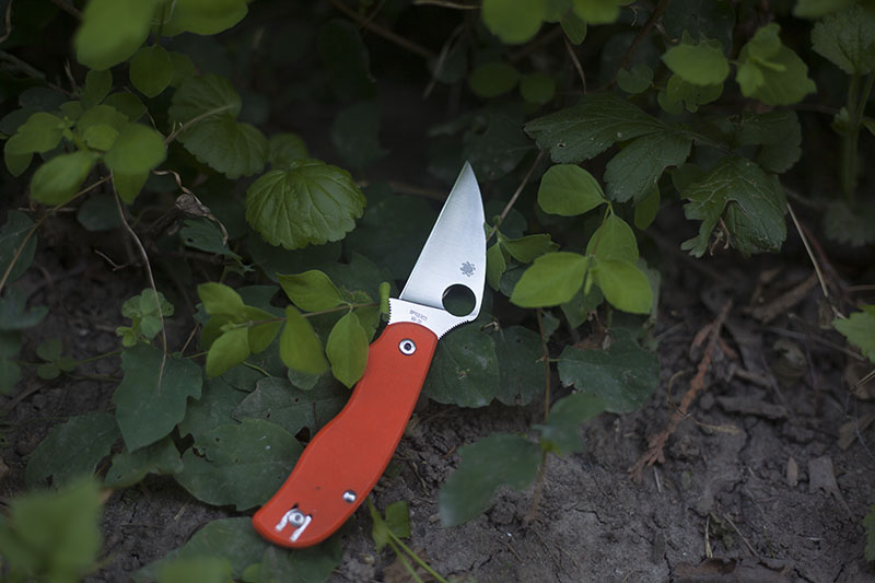 survival blog review spyderco urban orange folding knife