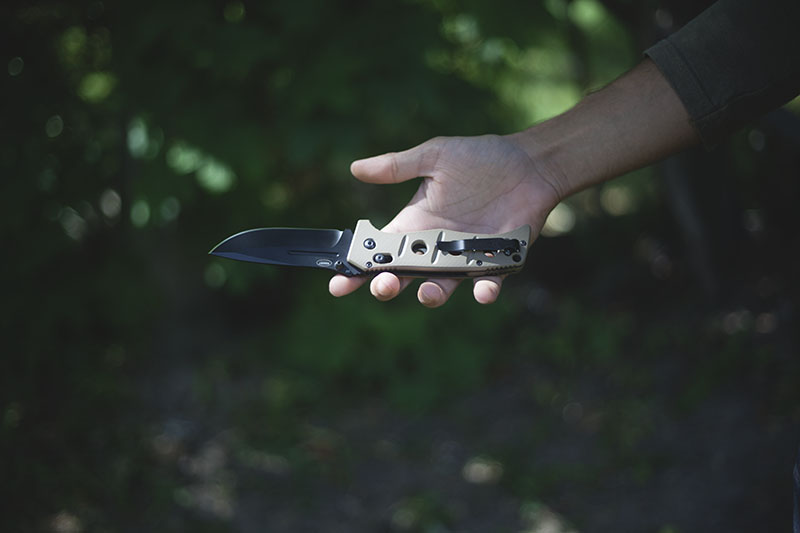 folding tactical survival knife benchmade adamas review edc