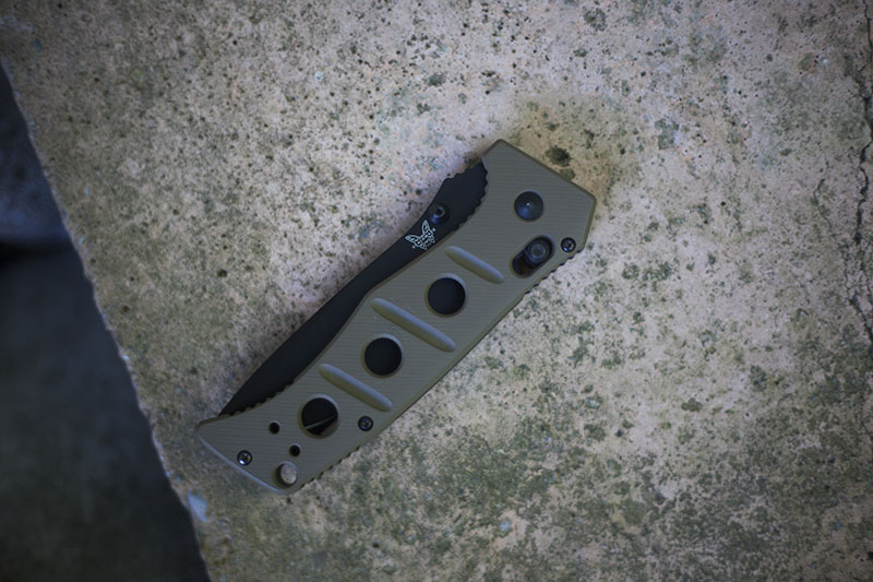 folding survival knife benchmade adamas review