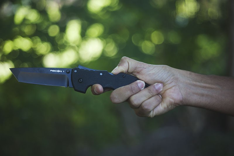 tactical folding knife tanto cold steel recon 1 review