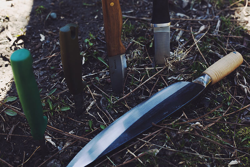 survival blog bushcraft outdoor knife collection