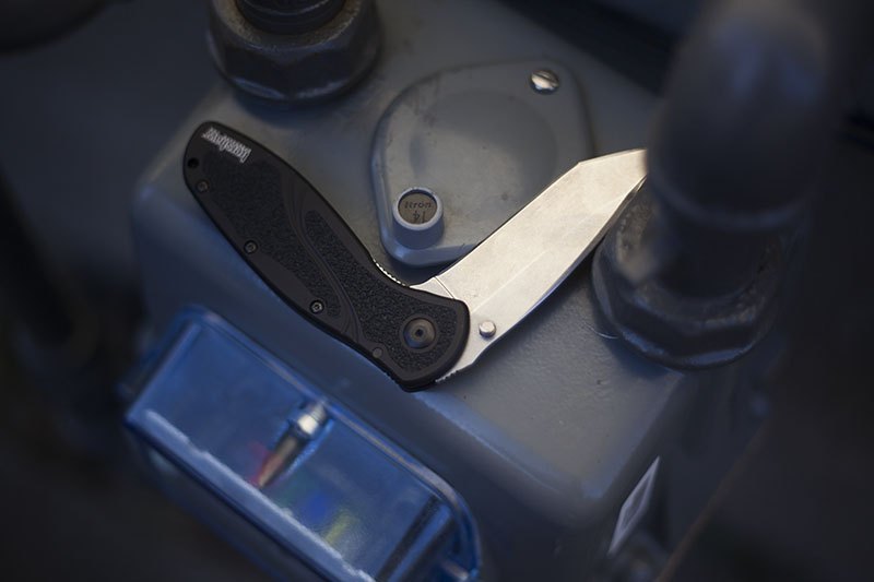 kershaw blur review ken onion folding knife tanto