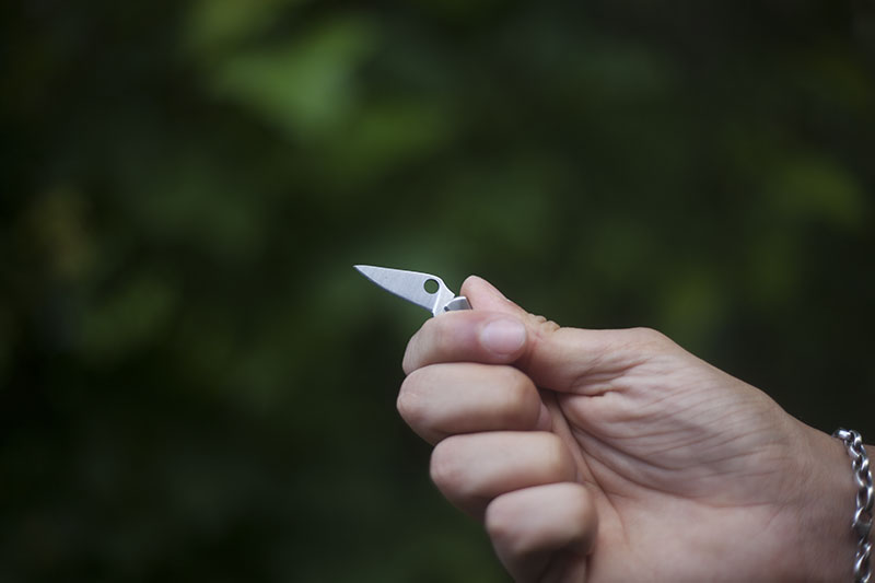 Spyderco Bug Mini Key Chain Knife - Stainless Steel