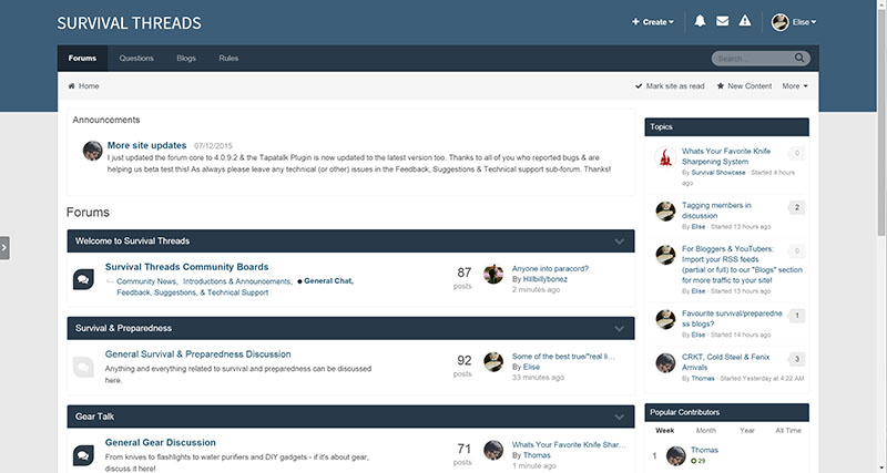 survival threads more than just surviving forum