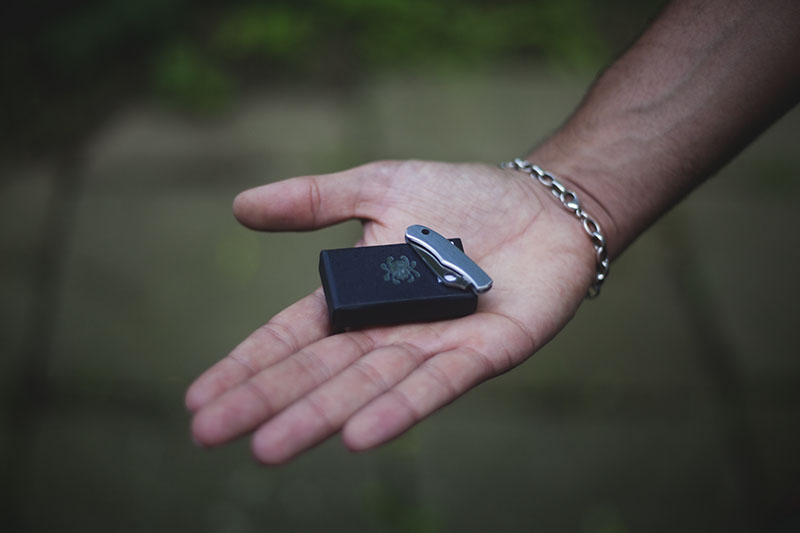 Spyderco Bug Mini Key Chain Knife - Stainless Steel