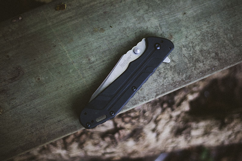 folding flipper knife spanto blade kershaw review thermite hinderer