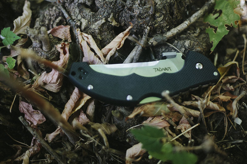 tactical knife folding oversized cold steel talwar review