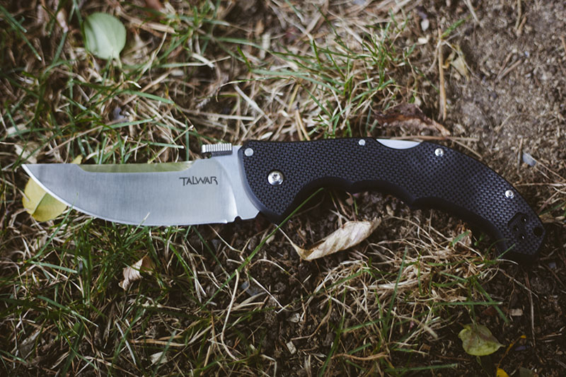 cold steel talwar review folding tactical knife tri-ad lock