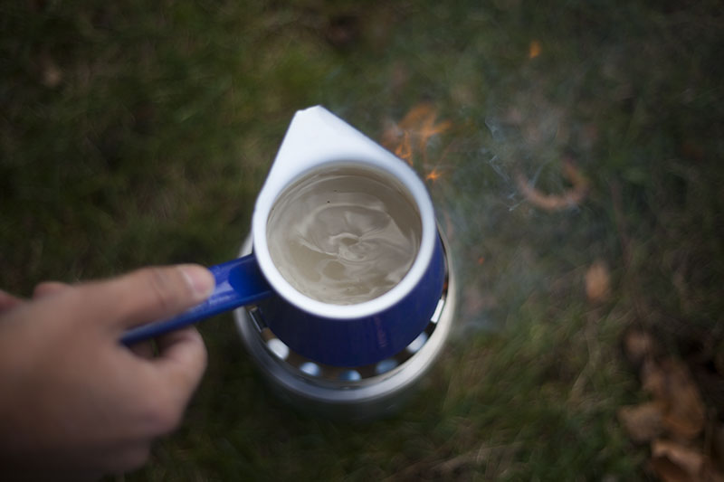 water boiling solo stove titan camping gear outdoors prepping