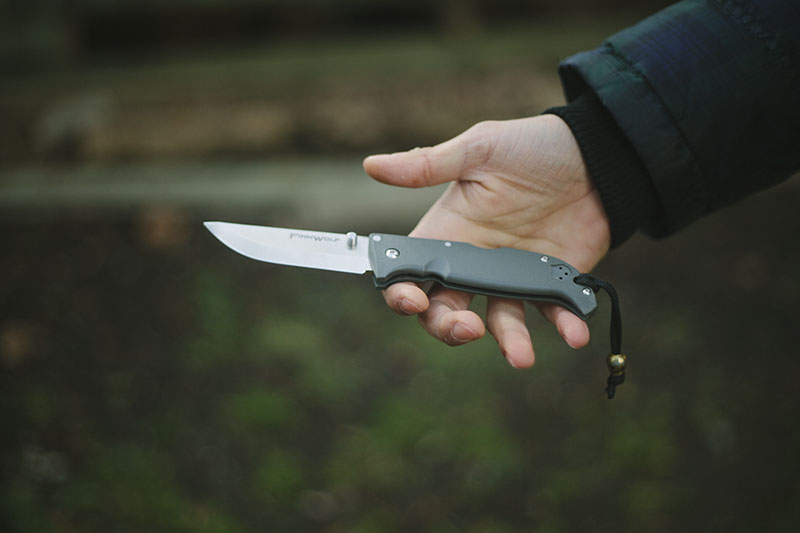 scandi grind edc folding bushcraft knife review cold steel